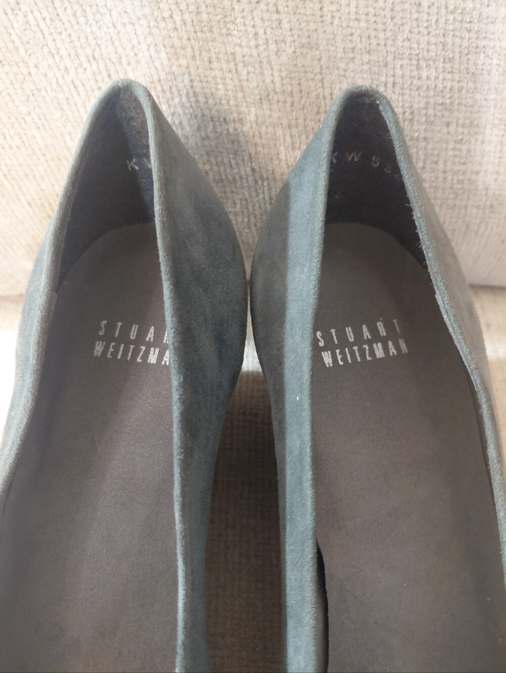 Stuart Weitzman Gray Suede Wedges Women's Size 11 - Picture 4 of 13